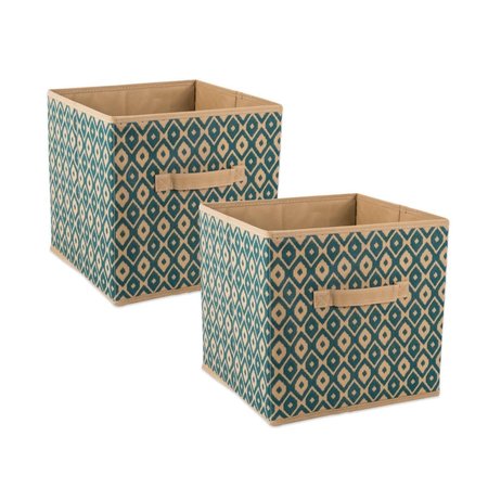 CONVENIENCE CONCEPTS Storage Cube, Polyester, Teal HI2568179